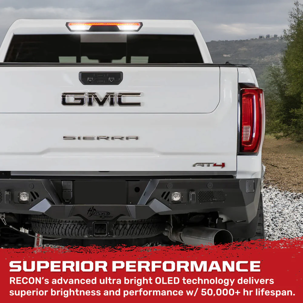 GMC Sierra & Chevy Silverado 2500 & 3500 (4th GEN) 20-25 LED 3rd Brake Light Kit with Clear Lens - Image 5