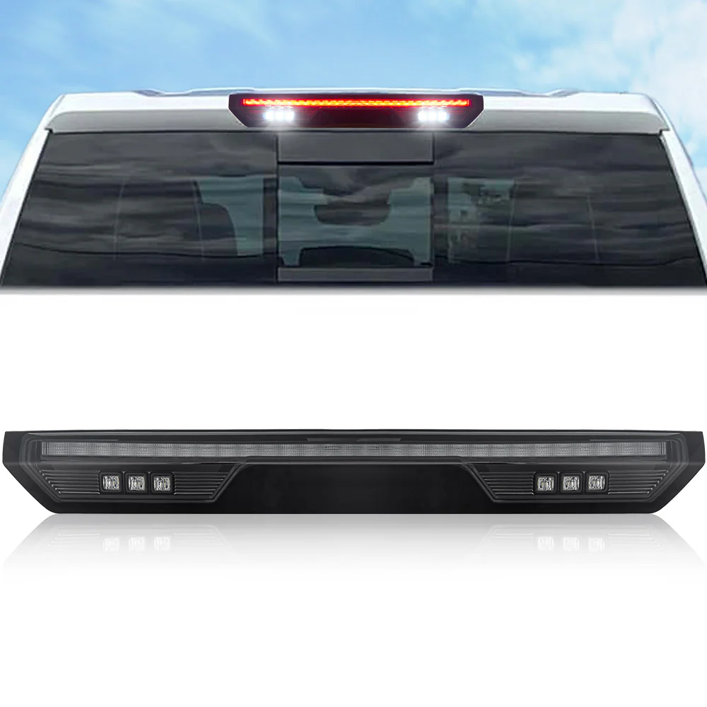 GMC Sierra & Chevy Silverado 1500 19-25 (4th GEN) LED 3rd Brake Light Kit with Smoked Lens