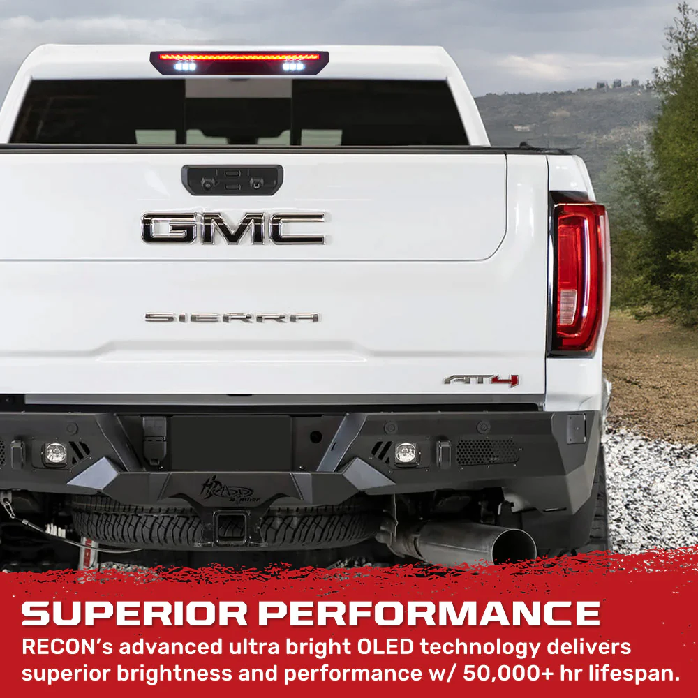 GMC Sierra & Chevy Silverado 2500/3500 20-25 (4th GEN) LED 3rd Brake Light Kit with Smoked Lens - Image 6