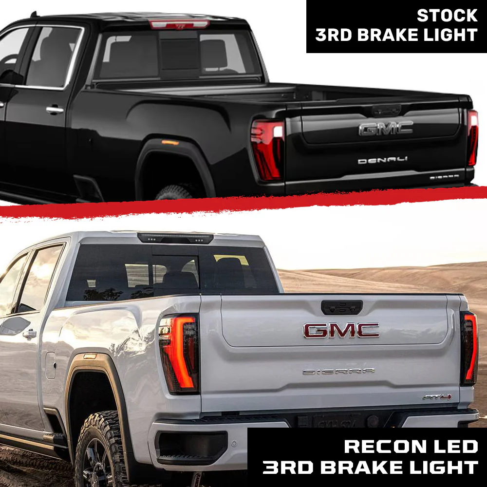 GMC Sierra & Chevy Silverado 2500/3500 20-25 (4th GEN) LED 3rd Brake Light Kit with Smoked Lens - Image 9