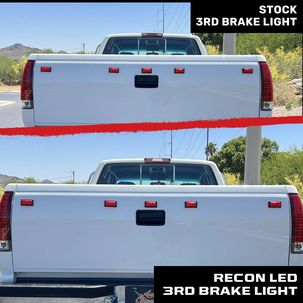 GMC Sierra & Chevy Silverado 94-98 Ultra Bright LED 3rd Brake Light Kit - Clear Lens - Image 9