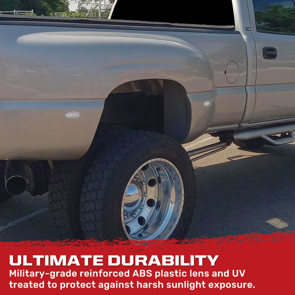 GMC Sierra & Chevy Silverado 99-14 Fender LED Lights (4-Piece Set) - Multiple Lens & Colors - Image 17
