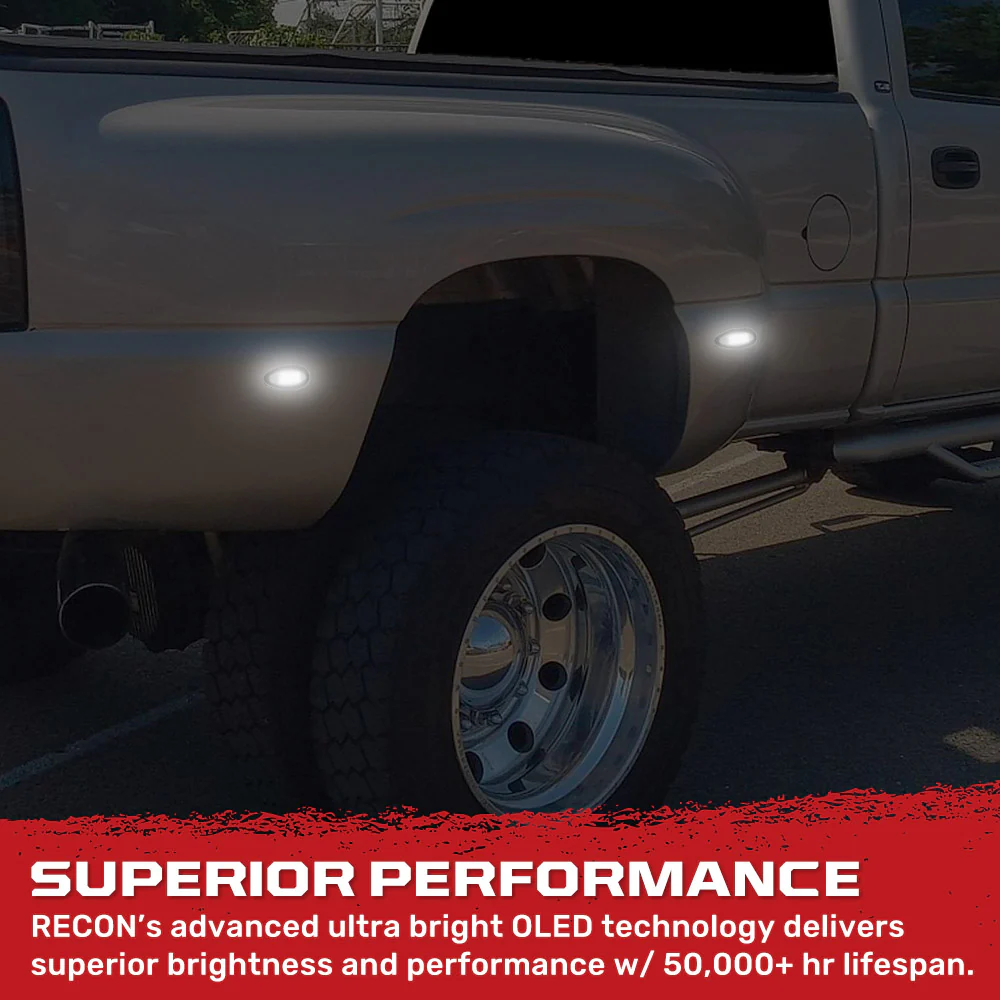 GMC Sierra & Chevy Silverado 99-14 Fender LED Lights (4-Piece Set) - Multiple Lens & Colors - Image 19
