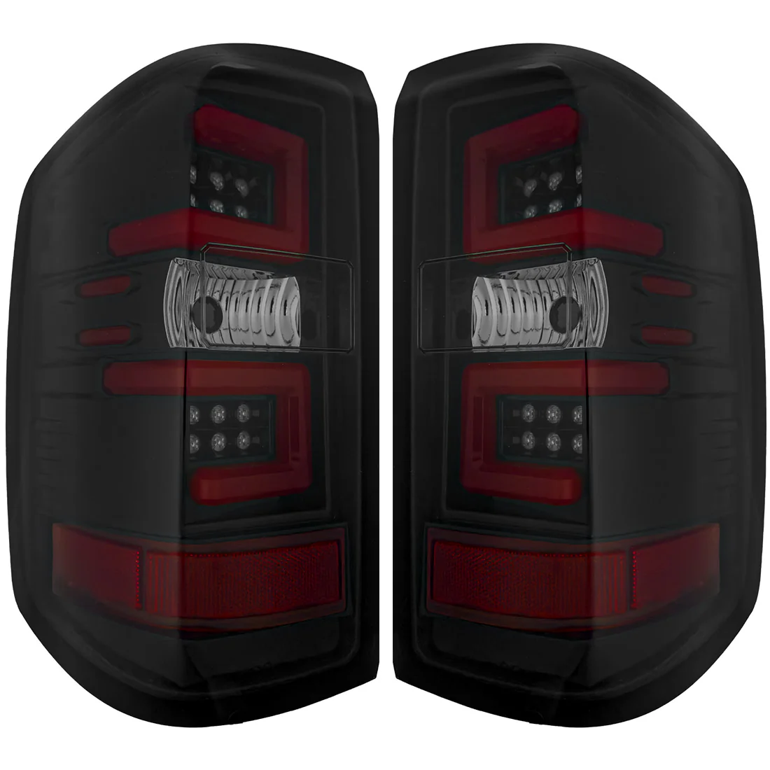 GMC Sierra Dually 3500 15-19 (Replaces Factory LED Style Only) OLED Tail Lights - Multiple Lens - Image 11