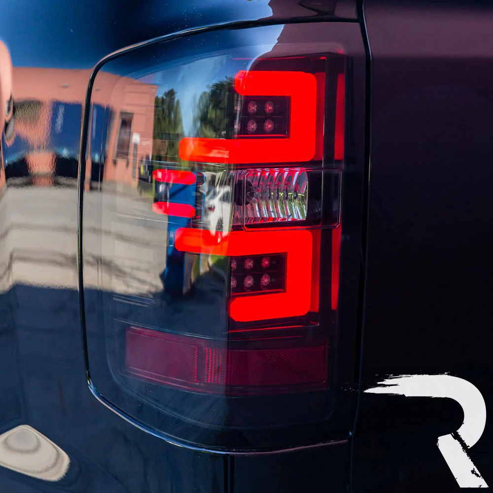 GMC Sierra Dually 3500 15-19 (Replaces Factory LED Style Only) OLED Tail Lights - Multiple Lens - Image 2