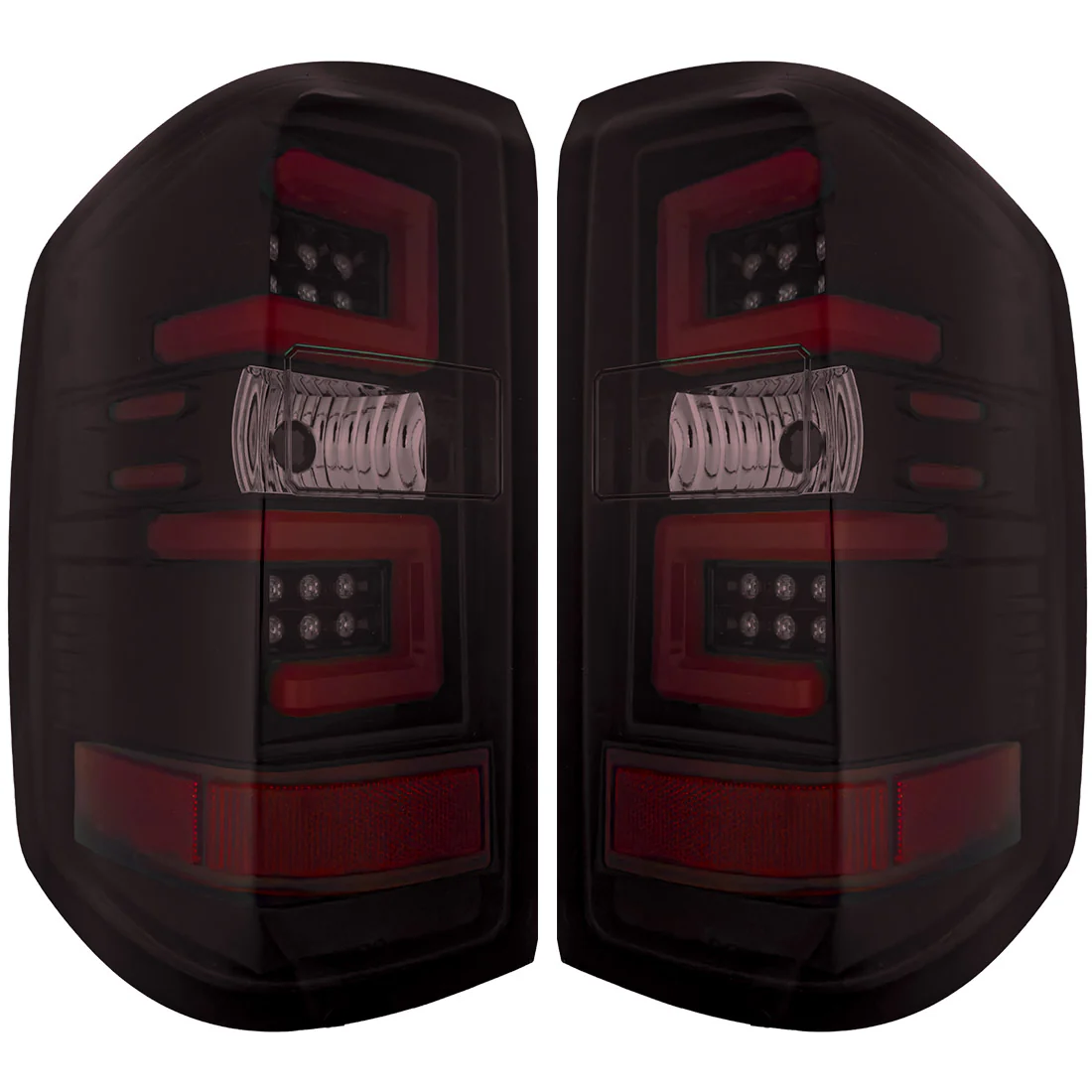 GMC Sierra Dually 3500 15-19 (Replaces Factory LED Style Only) OLED Tail Lights - Multiple Lens - Image 24