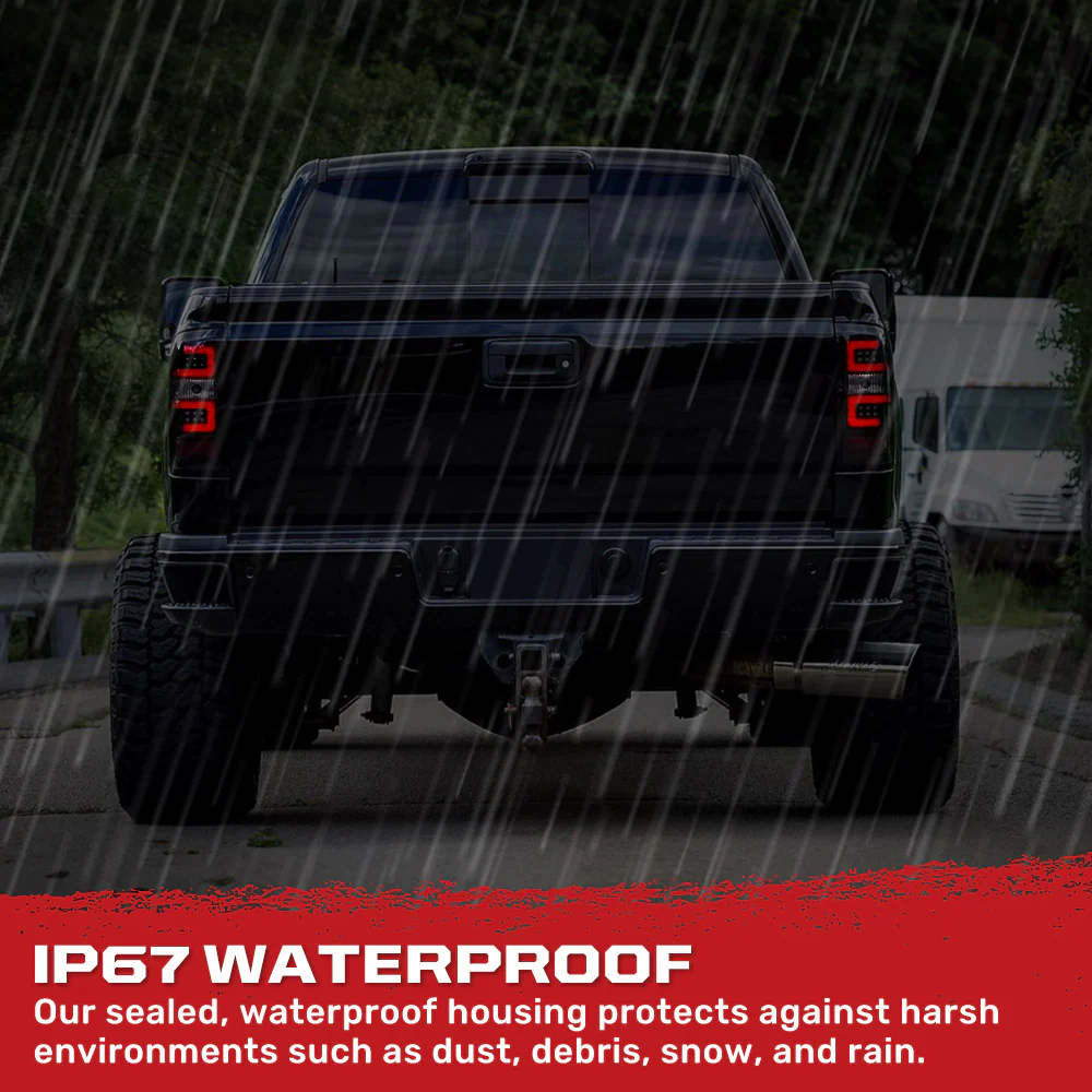 GMC Sierra Dually 3500 15-19 (Replaces Factory LED Style Only) OLED Tail Lights - Multiple Lens - Image 25