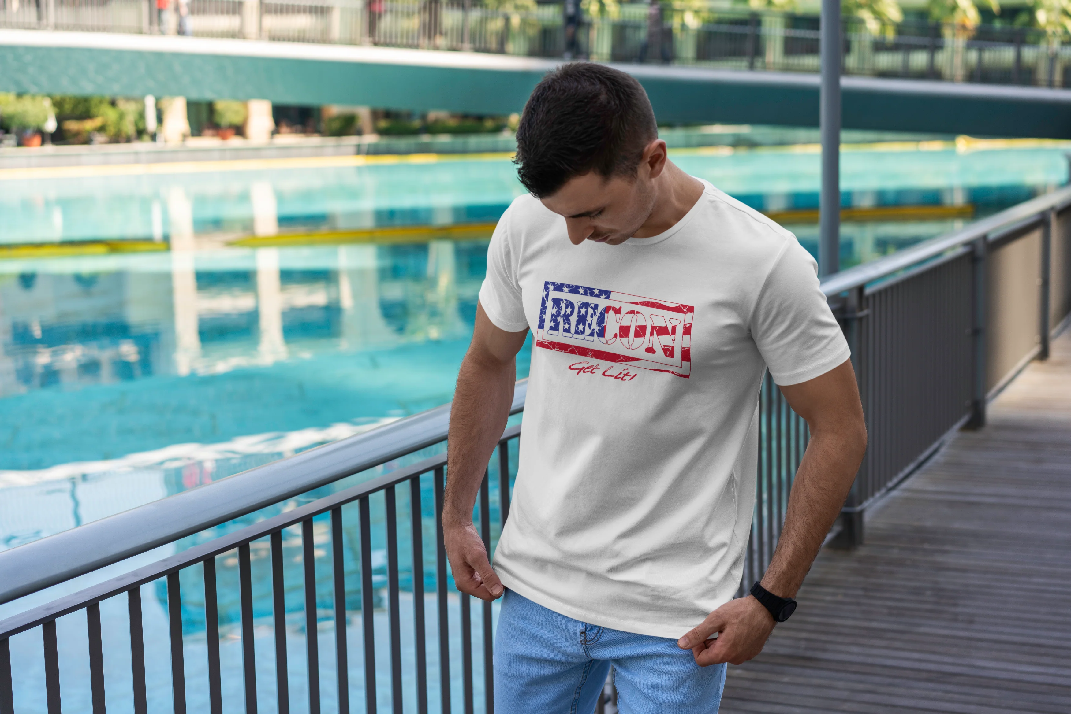 RECON American Flag T-Shirt - Image 7