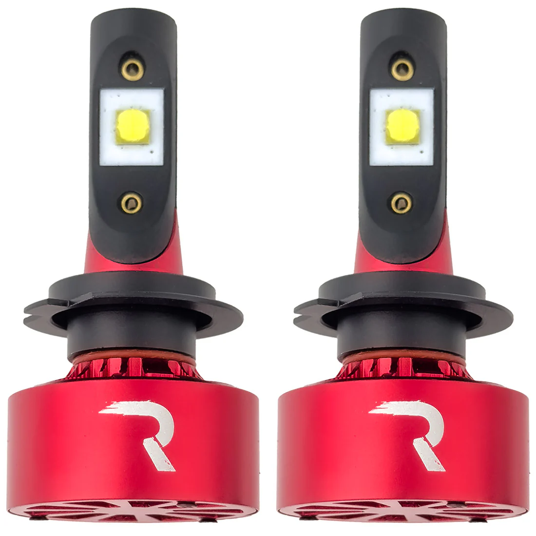 H7 12V Ultra High-Power 60-Watt LED Headlight Bulbs (Single Beam) 6000K Color