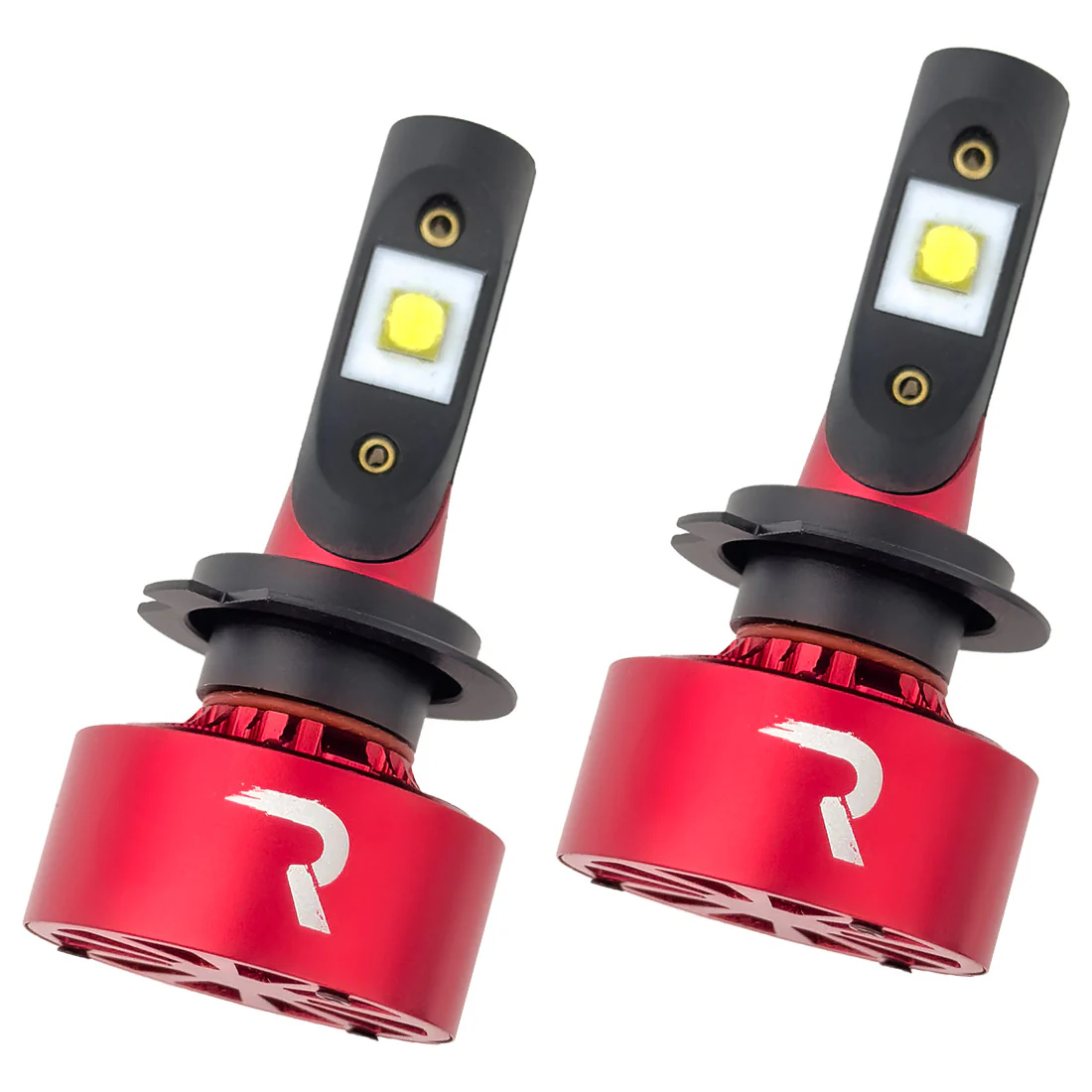H9 12V Ultra High-Power 60-Watt LED Headlight Bulbs Single Beam 6000K Color