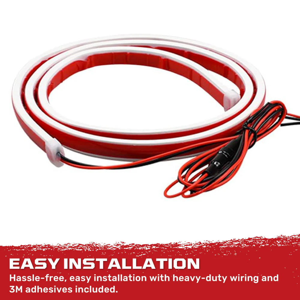 High Power DRL Hood LED Light with Start-up Sequence in White or Amber - Multiple Sizes - Image 10