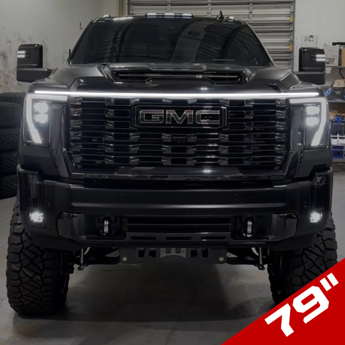 High Power DRL Hood LED Light with Start-up Sequence in White or Amber - Multiple Sizes - Image 21