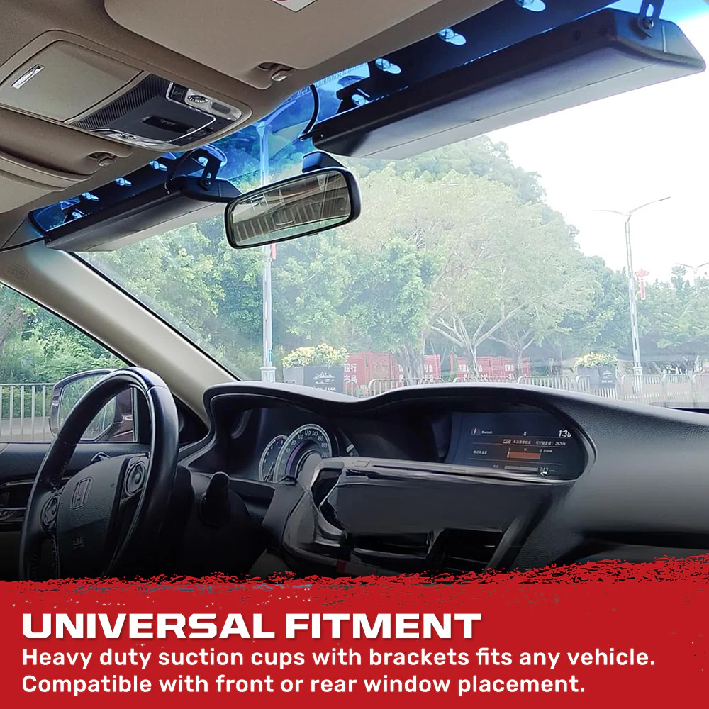Interior Front Window 2-PC 14" LED Strobe Light Bars Suction Cup Installation A/C Adapter Plug & Play 26 Light Functions - Multiple Colors - Image 13