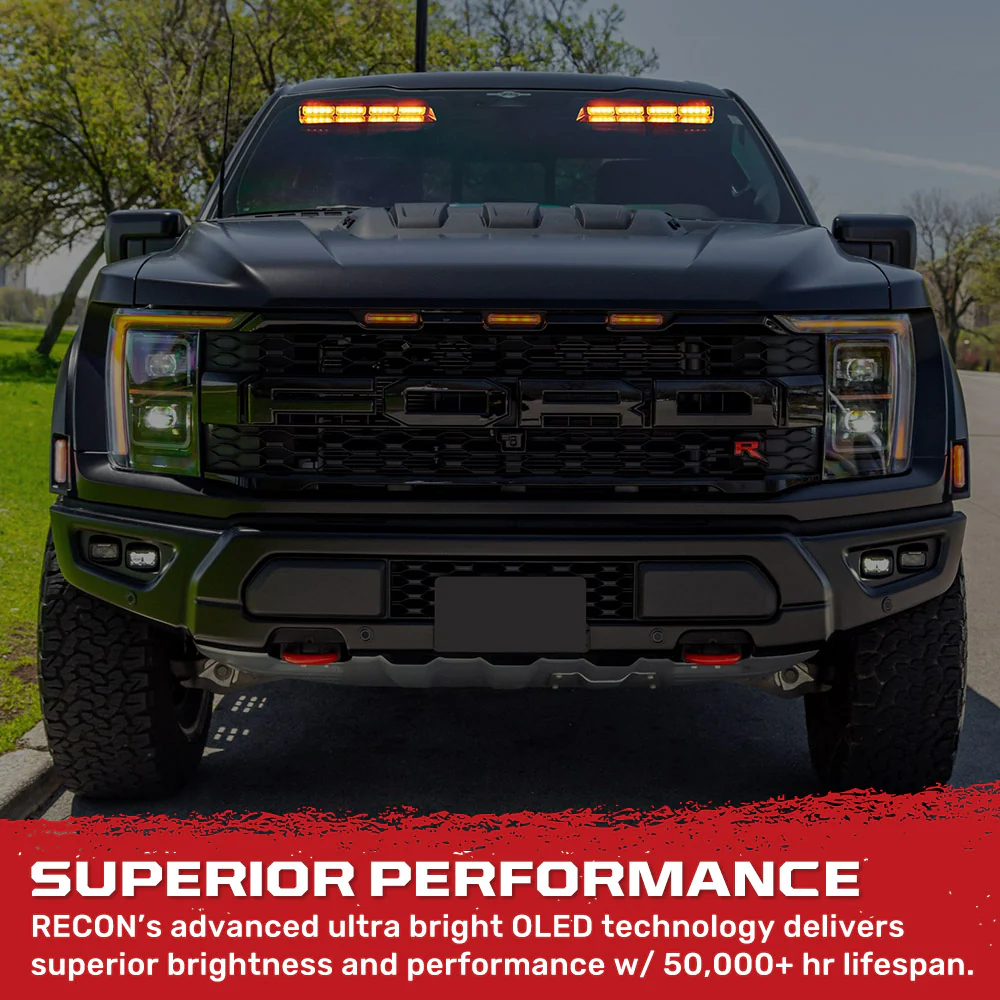 Interior Front Window 2-PC 14" LED Strobe Light Bars Suction Cup Installation A/C Adapter Plug & Play 26 Light Functions - Multiple Colors - Image 15