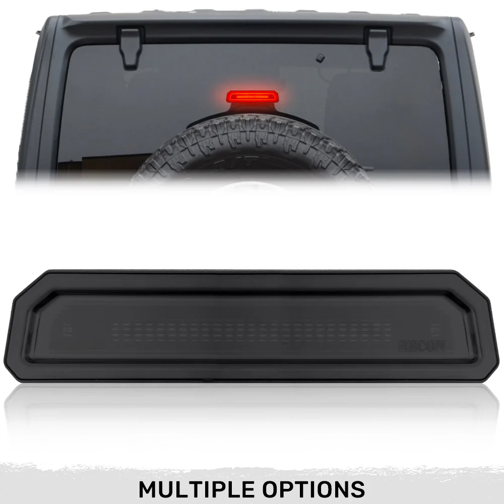 Jeep Wrangler JL 18-25 Ultra High Power Red OLED 3rd Brake Light Kit - Smoked & Clear Lens