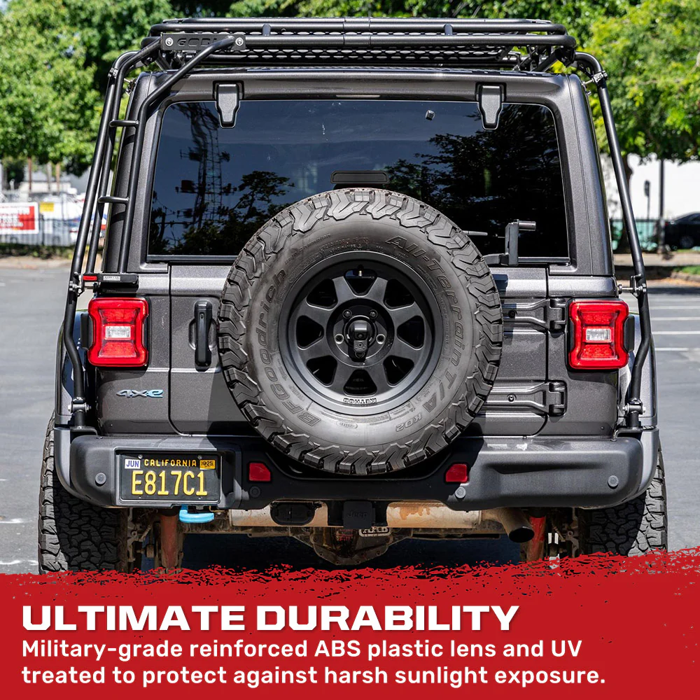 Jeep Wrangler JL 18-25 Ultra High Power Red OLED 3rd Brake Light Kit - Smoked & Clear Lens - Image 10