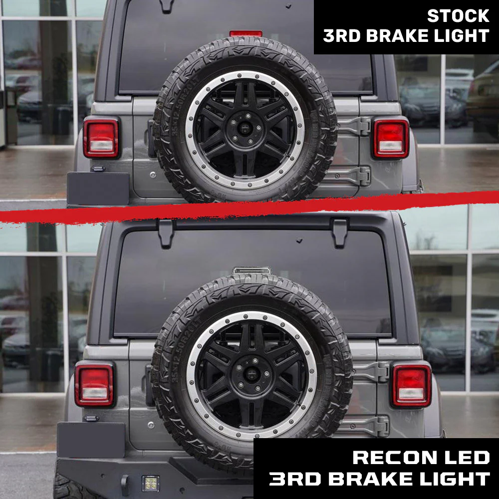 Jeep Wrangler JL 18-25 Ultra High Power Red OLED 3rd Brake Light Kit - Smoked & Clear Lens - Image 19
