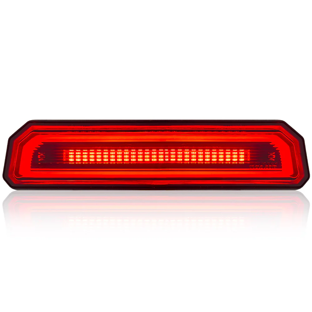 Jeep Wrangler JL 18-25 Ultra High Power Red OLED 3rd Brake Light Kit - Smoked & Clear Lens - Image 2