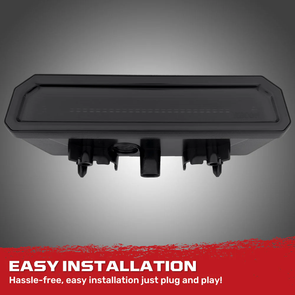 Jeep Wrangler JL 18-25 Ultra High Power Red OLED 3rd Brake Light Kit - Smoked & Clear Lens - Image 9