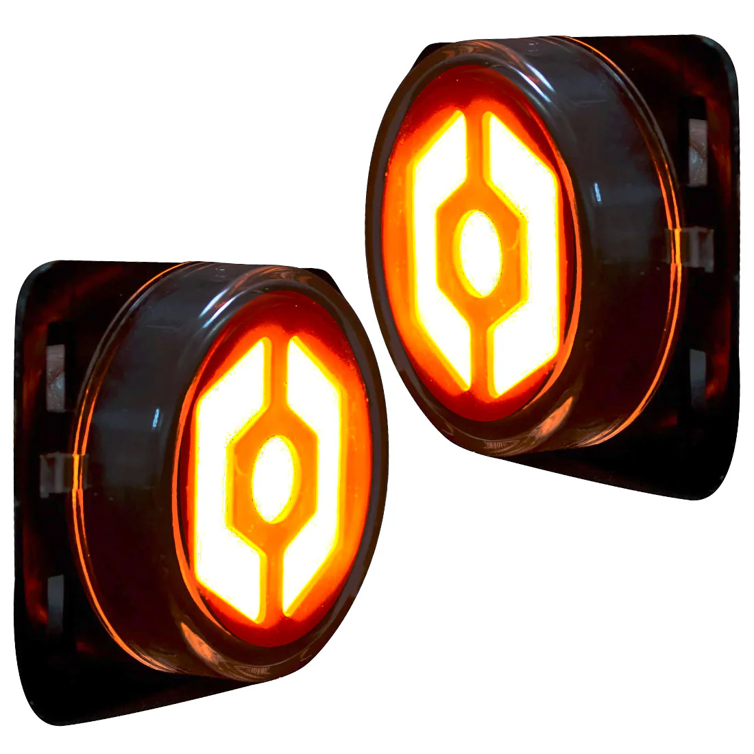 Jeep Wrangler JK 07-18 Front Round Ultra Bright Hexagon OLED Fender Lights - Multiple Options - Image 9