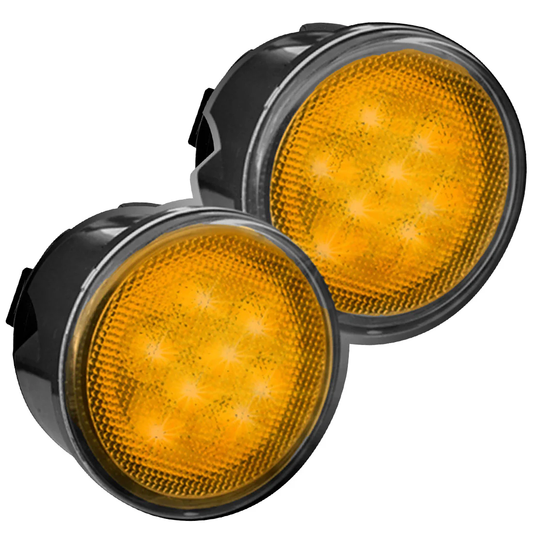 Jeep Wrangler JK 07-18 Ultra Bright Front Round DRL & Turn Signal LED Lights - Multiple Options - Image 16