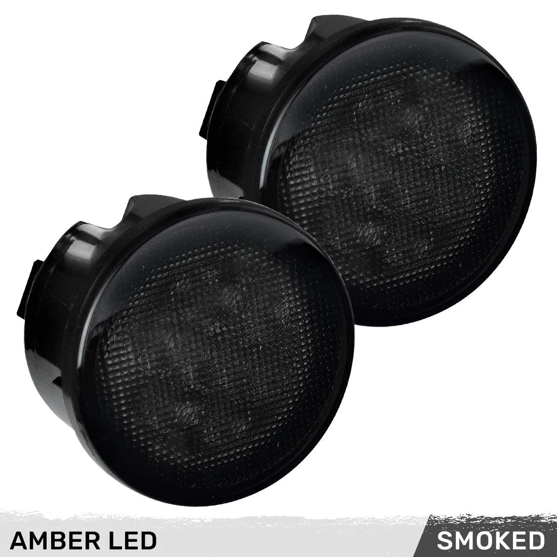 Jeep Wrangler JK 07-18 Ultra Bright Front Round DRL & Turn Signal LED Lights - Multiple Options - Image 3