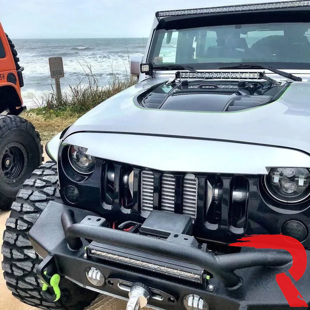 Jeep Wrangler JK 07-18 Ultra Bright Front Round DRL & Turn Signal LED Lights - Multiple Options - Image 5