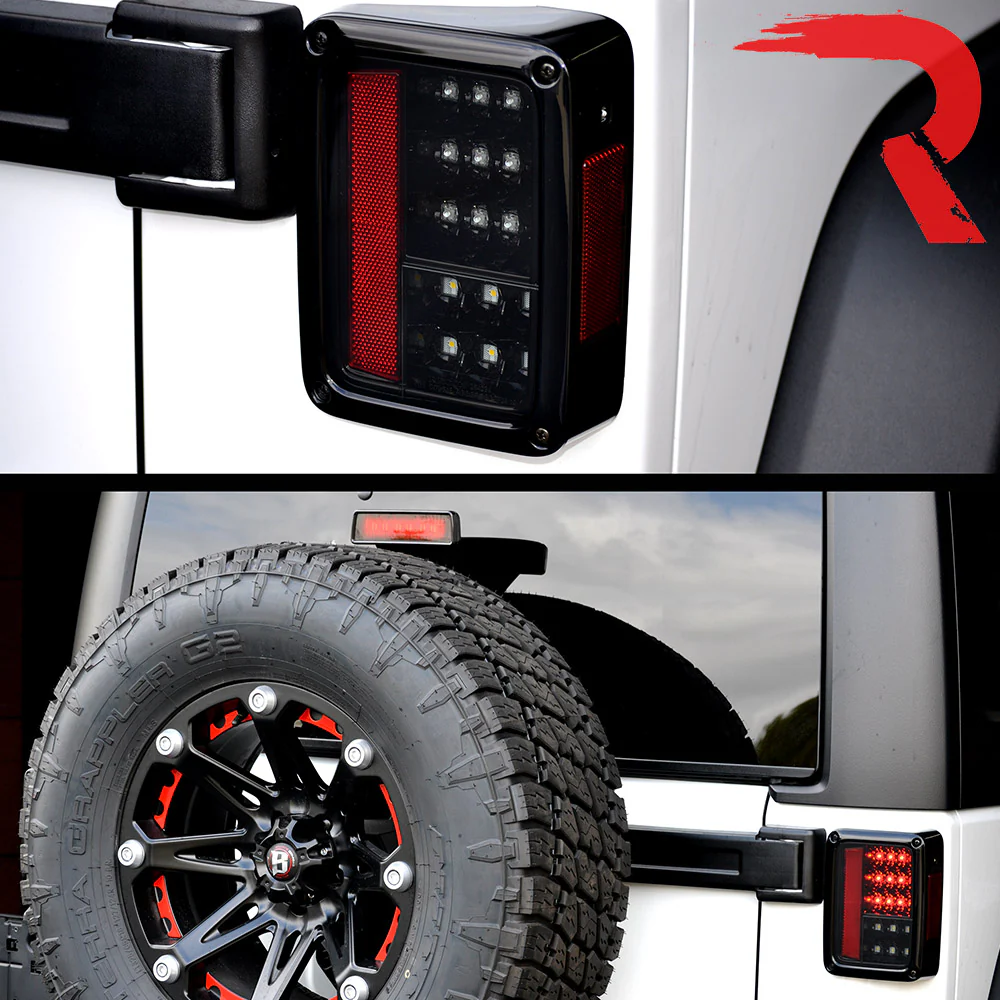 Jeep Wrangler JK 07-18 Ultra Bright LED Tail Lights - Multiple Lens - Image 32