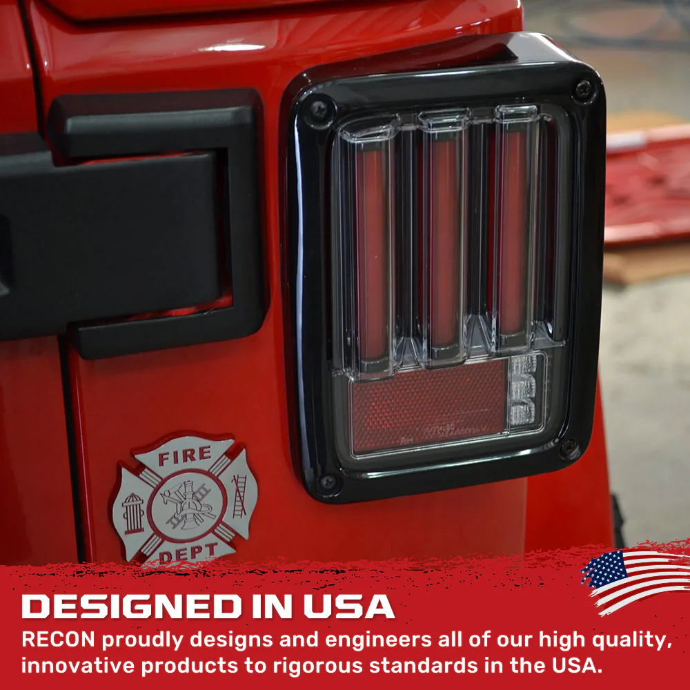 Jeep Wrangler JK 07-18 Ultra Bright Scanning OLED Bar Style Tail Lights - Multiple Lens - Image 13