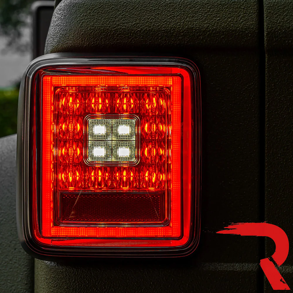 Jeep Wrangler JL 18-24 Ultra Bright Scanning OLED Tail Lights (Replaces Factory/OEM Halogen) - Multiple Lens - Image 3