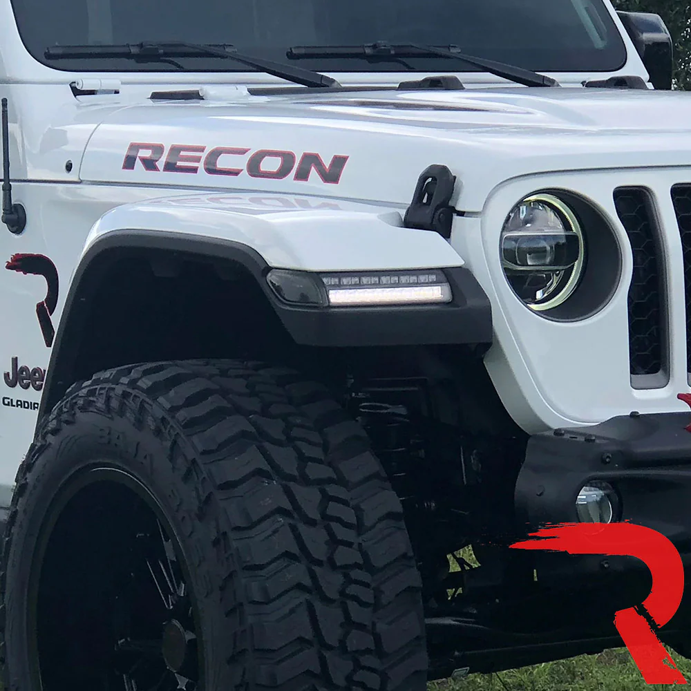 Jeep Wrangler JL 18-25 Ultra Bright White DRL OLED Amber Scanning Switchback Turn Signals Fender Lights (Replaces OEM Halogen) - Multiple Lens - Image 27