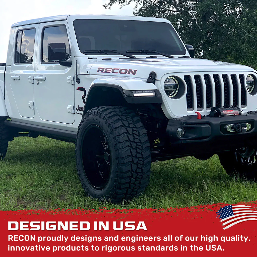 Jeep Wrangler JL 18-25 Ultra Bright White DRL OLED Amber Scanning Switchback Turn Signals Fender Lights (Replaces OEM Halogen) - Multiple Lens - Image 29