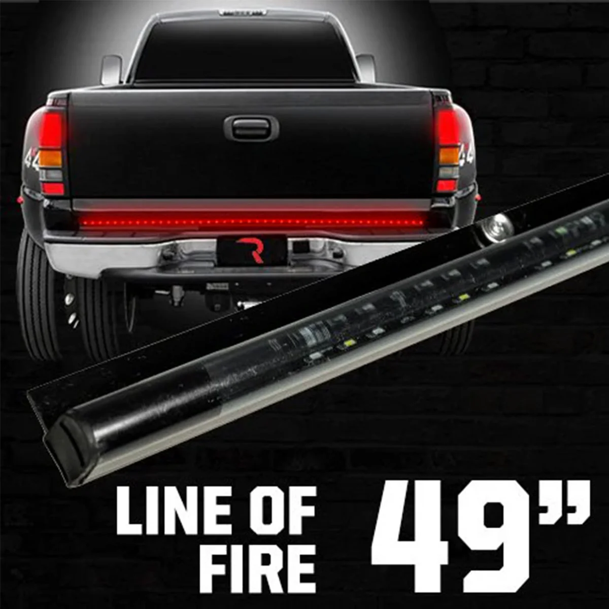 Original "Line of Fire" Hyperlite LED Tailgate Light Bar in Red - Multiple Sizes - Image 14