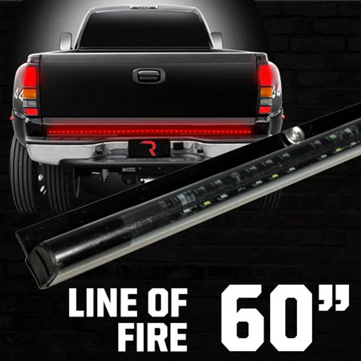 Original "Line of Fire" Hyperlite LED Tailgate Light Bar in Red - Multiple Sizes - Image 8