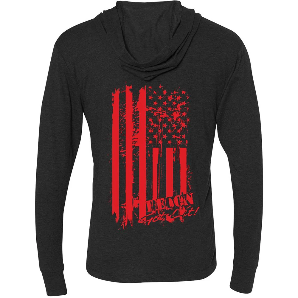 Long Sleeve | RECON American Flag Logo Hoodie - Image 3
