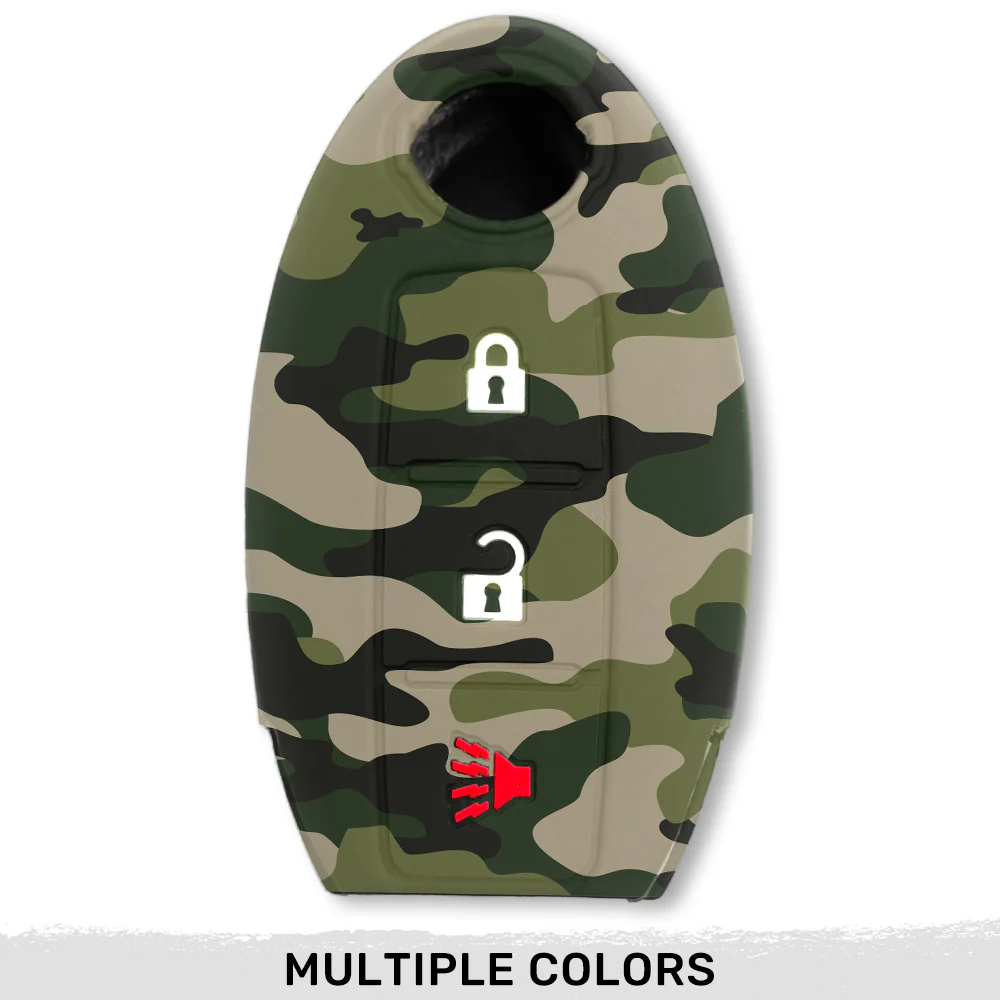 Nissan 16-26 Titan & Frontier 1-Piece 100% Silicone Rubber 3-Button & 4-Button Key Fob Cover - Multiple Colors - Image 11