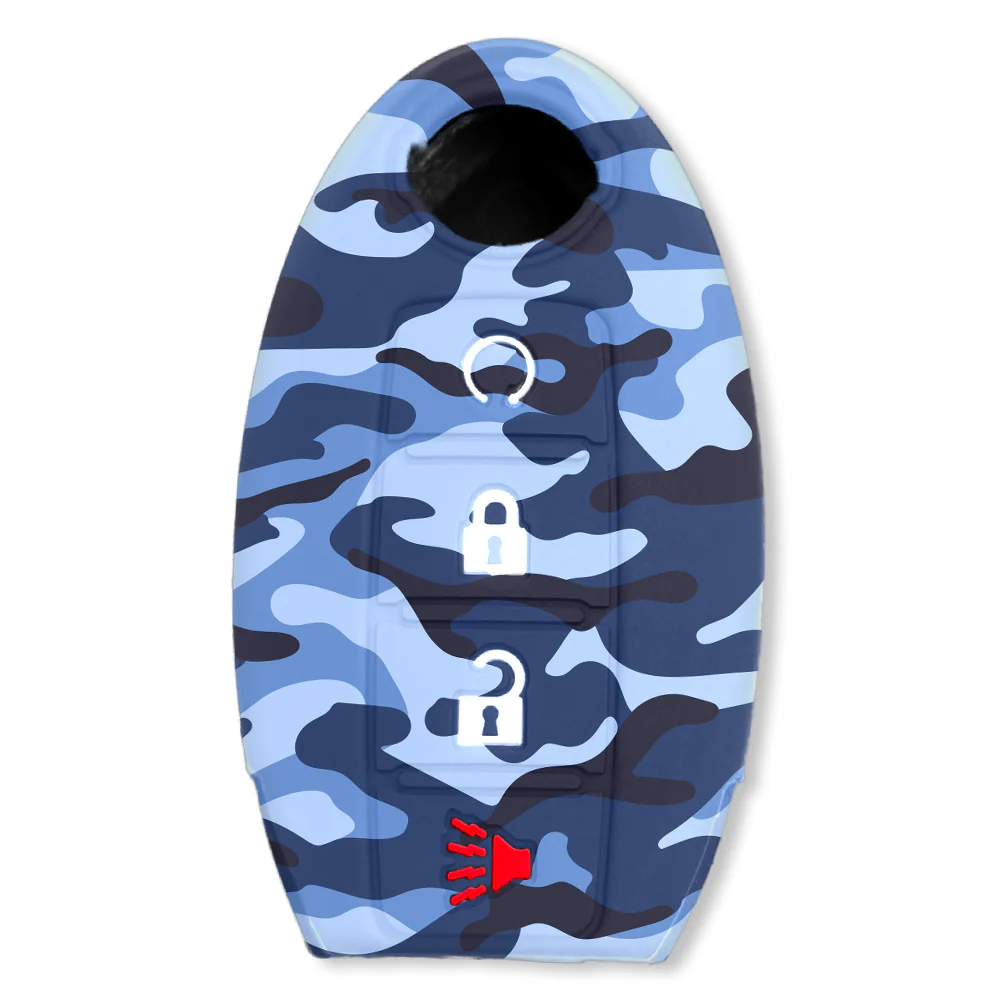 Nissan 16-26 Titan & Frontier 1-Piece 100% Silicone Rubber 3-Button & 4-Button Key Fob Cover - Multiple Colors - Image 110