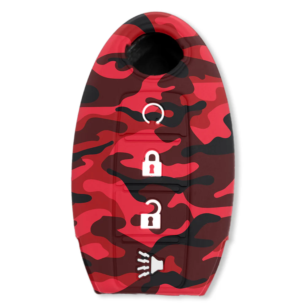 Nissan 16-26 Titan & Frontier 1-Piece 100% Silicone Rubber 3-Button & 4-Button Key Fob Cover - Multiple Colors - Image 116