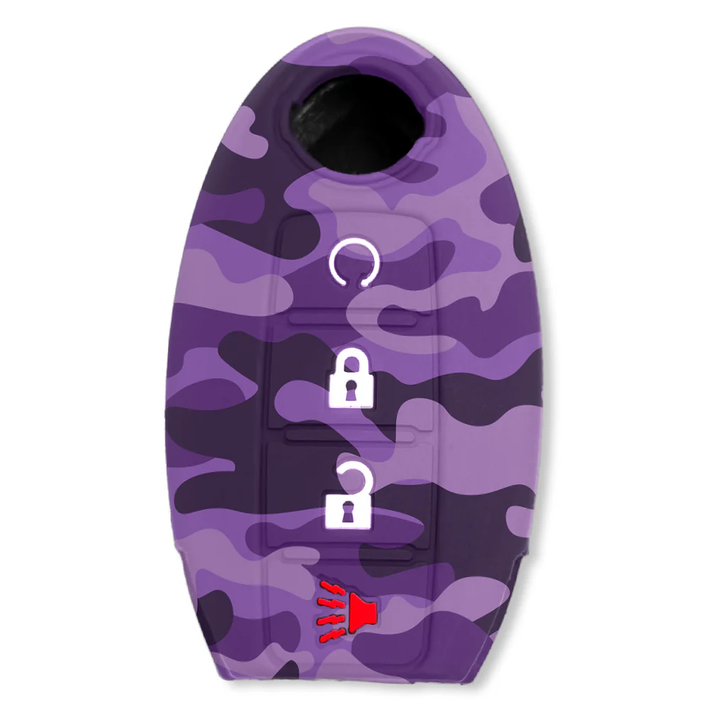 Nissan 16-26 Titan & Frontier 1-Piece 100% Silicone Rubber 3-Button & 4-Button Key Fob Cover - Multiple Colors - Image 118