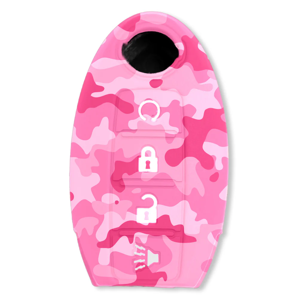 Nissan 16-26 Titan & Frontier 1-Piece 100% Silicone Rubber 3-Button & 4-Button Key Fob Cover - Multiple Colors - Image 120