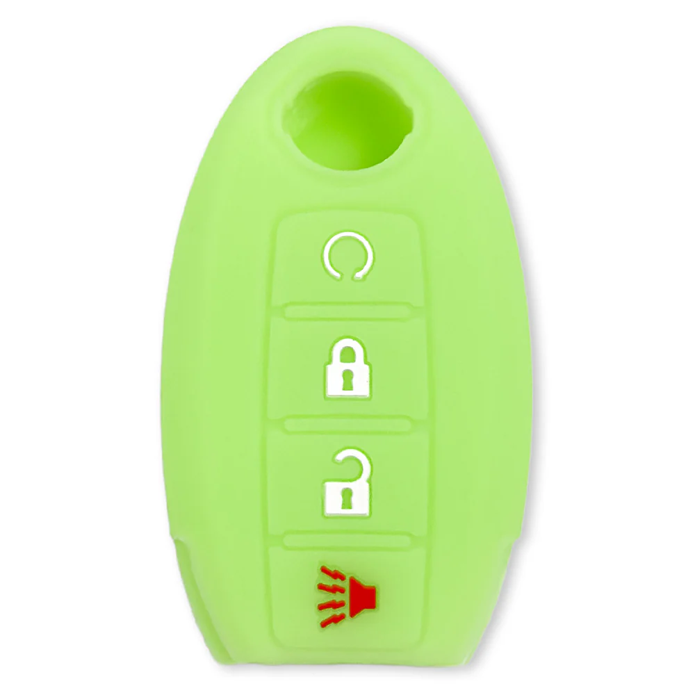 Nissan 16-26 Titan & Frontier 1-Piece 100% Silicone Rubber 3-Button & 4-Button Key Fob Cover - Multiple Colors - Image 123