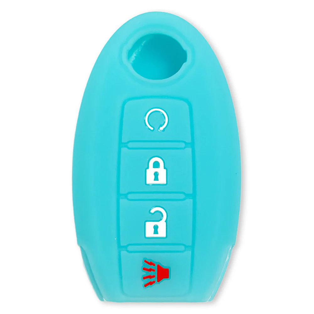 Nissan 16-26 Titan & Frontier 1-Piece 100% Silicone Rubber 3-Button & 4-Button Key Fob Cover - Multiple Colors - Image 128