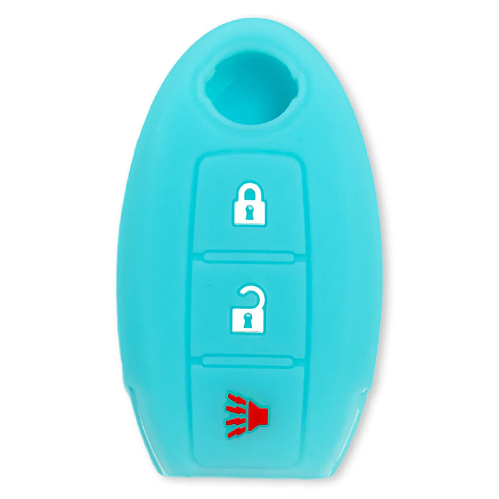 Nissan 16-26 Titan & Frontier 1-Piece 100% Silicone Rubber 3-Button & 4-Button Key Fob Cover - Multiple Colors - Image 132