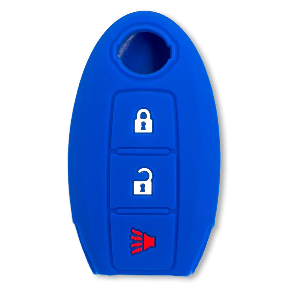 Nissan 16-26 Titan & Frontier 1-Piece 100% Silicone Rubber 3-Button & 4-Button Key Fob Cover - Multiple Colors - Image 21