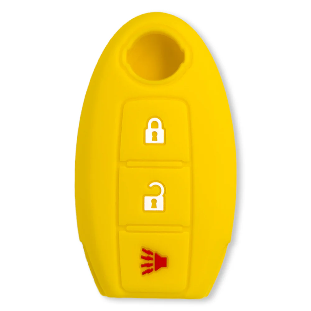 Nissan 16-26 Titan & Frontier 1-Piece 100% Silicone Rubber 3-Button & 4-Button Key Fob Cover - Multiple Colors - Image 27