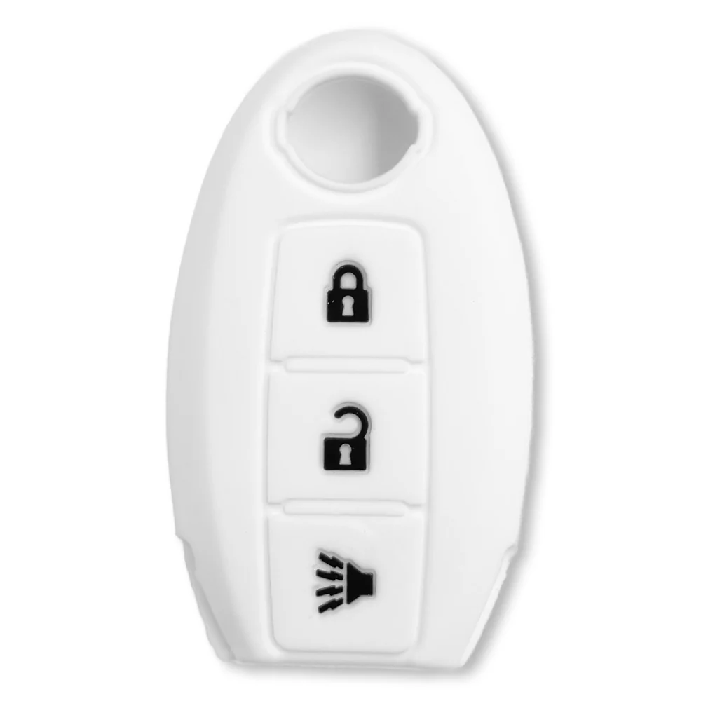 Nissan 16-26 Titan & Frontier 1-Piece 100% Silicone Rubber 3-Button & 4-Button Key Fob Cover - Multiple Colors - Image 32