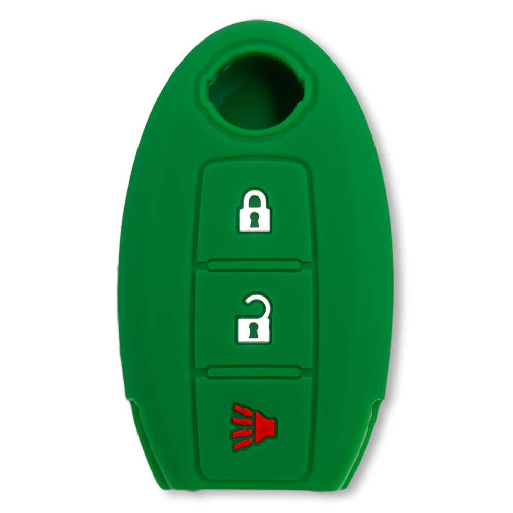 Nissan 16-26 Titan & Frontier 1-Piece 100% Silicone Rubber 3-Button & 4-Button Key Fob Cover - Multiple Colors - Image 36