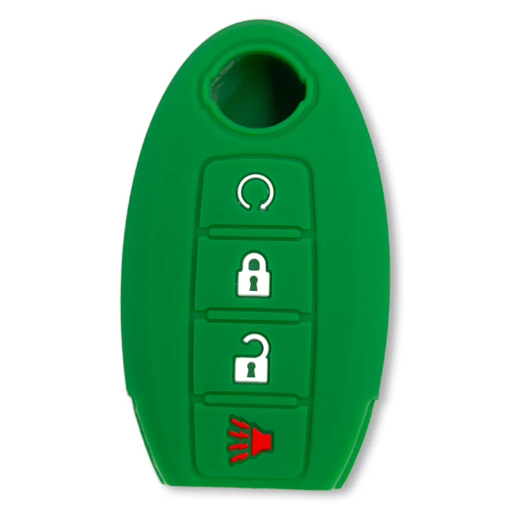 Nissan 16-26 Titan & Frontier 1-Piece 100% Silicone Rubber 3-Button & 4-Button Key Fob Cover - Multiple Colors - Image 59