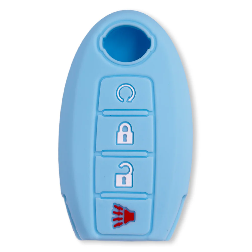 Nissan 16-26 Titan & Frontier 1-Piece 100% Silicone Rubber 3-Button & 4-Button Key Fob Cover - Multiple Colors - Image 62