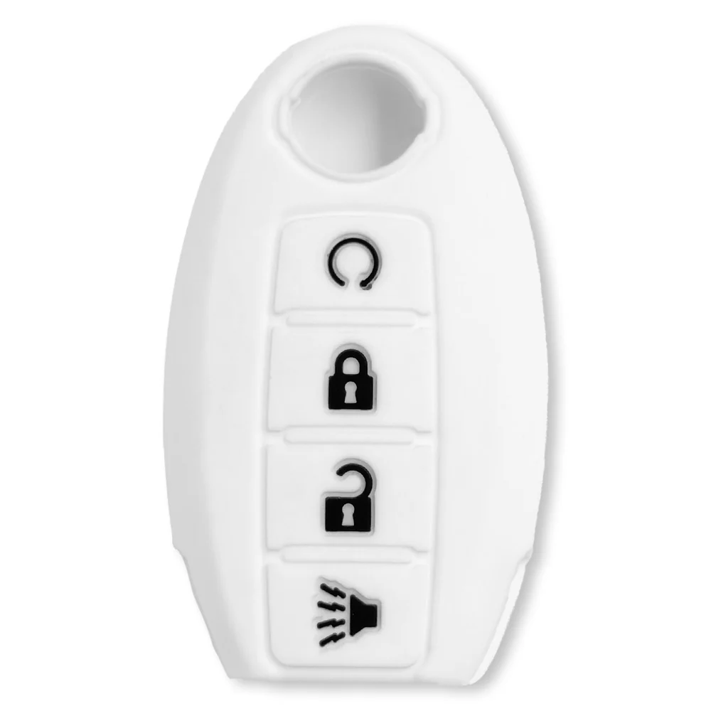Nissan 16-26 Titan & Frontier 1-Piece 100% Silicone Rubber 3-Button & 4-Button Key Fob Cover - Multiple Colors - Image 65